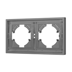 Изображение Рамка пластиковая FRM-TENDO-PL-2-GR (Arlight, Графитовый матовый)