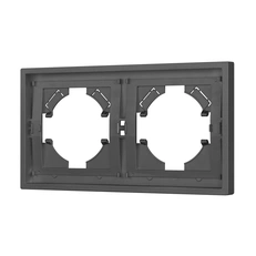 Изображение Рамка пластиковая FRM-TENDO-SFPL-2-GR (Arlight, Графитовый soft-touch)